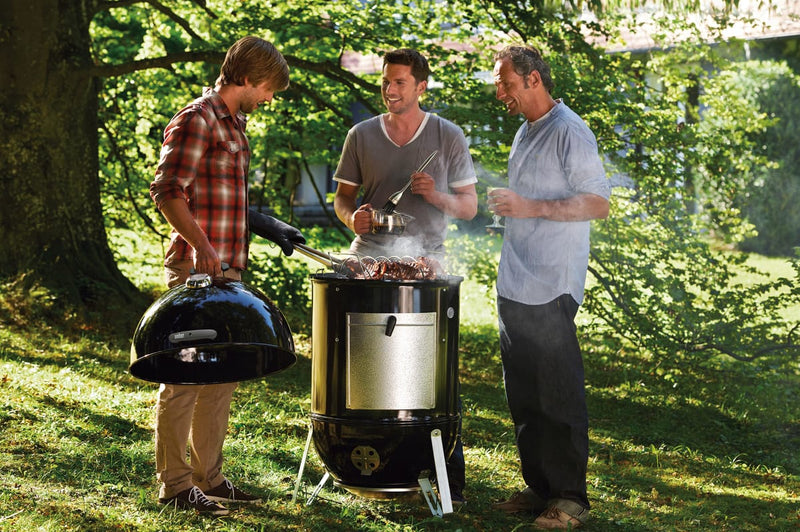 Weber Weber Smokey Mountain Cooker 22" Smoker Black / Charcoal 731001 Freestanding Charcoal Smoker 077924081484