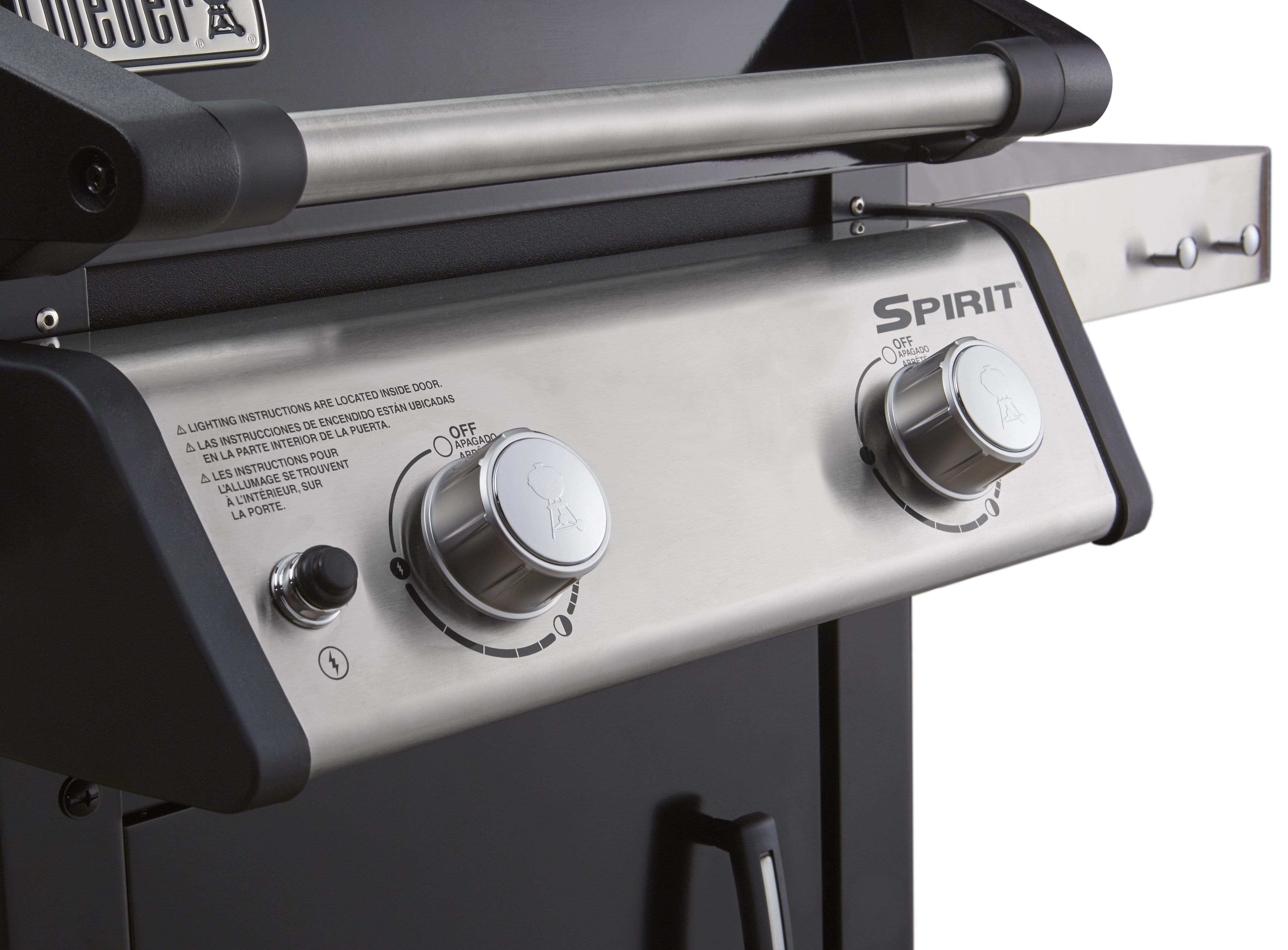 Weber Weber Spirit E-215 2-Burner BBQ in Black with Cast-Iron Cooking Grates Freestanding Gas Grill