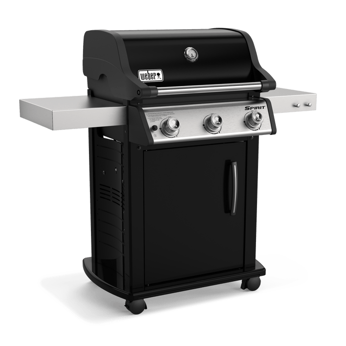 Weber Weber Spirit E-315 3-Burner BBQ in Black with Cast-Iron Cooking Grates Freestanding Gas Grill