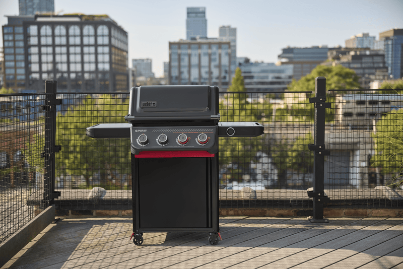 Weber Weber Spirit EP-425 4-Burner Gas Grill Stealth Edition with Sear Zone Freestanding Gas Grill