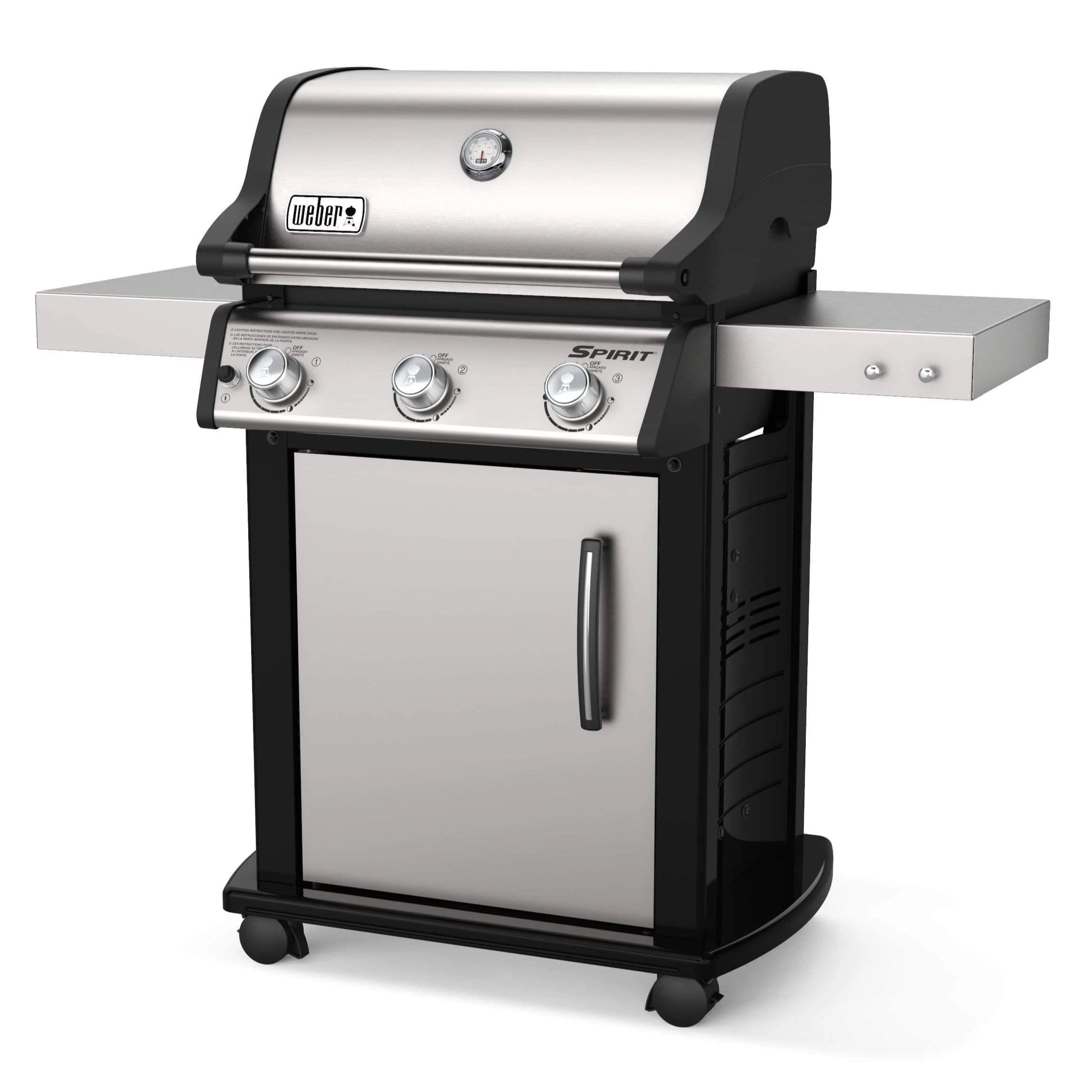 Weber Weber Spirit S-315 3-Burner BBQ in Stainless Steel with Cast-Iron Cooking Grates Freestanding Gas Grill