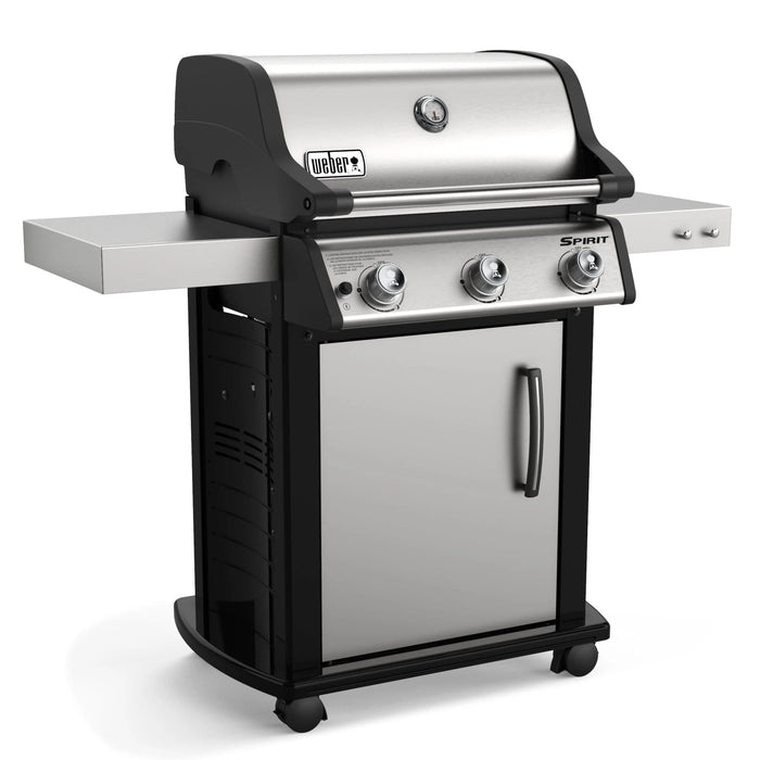 Weber Weber Spirit S-315 3-Burner BBQ in Stainless Steel with Cast-Iron Cooking Grates Freestanding Gas Grill