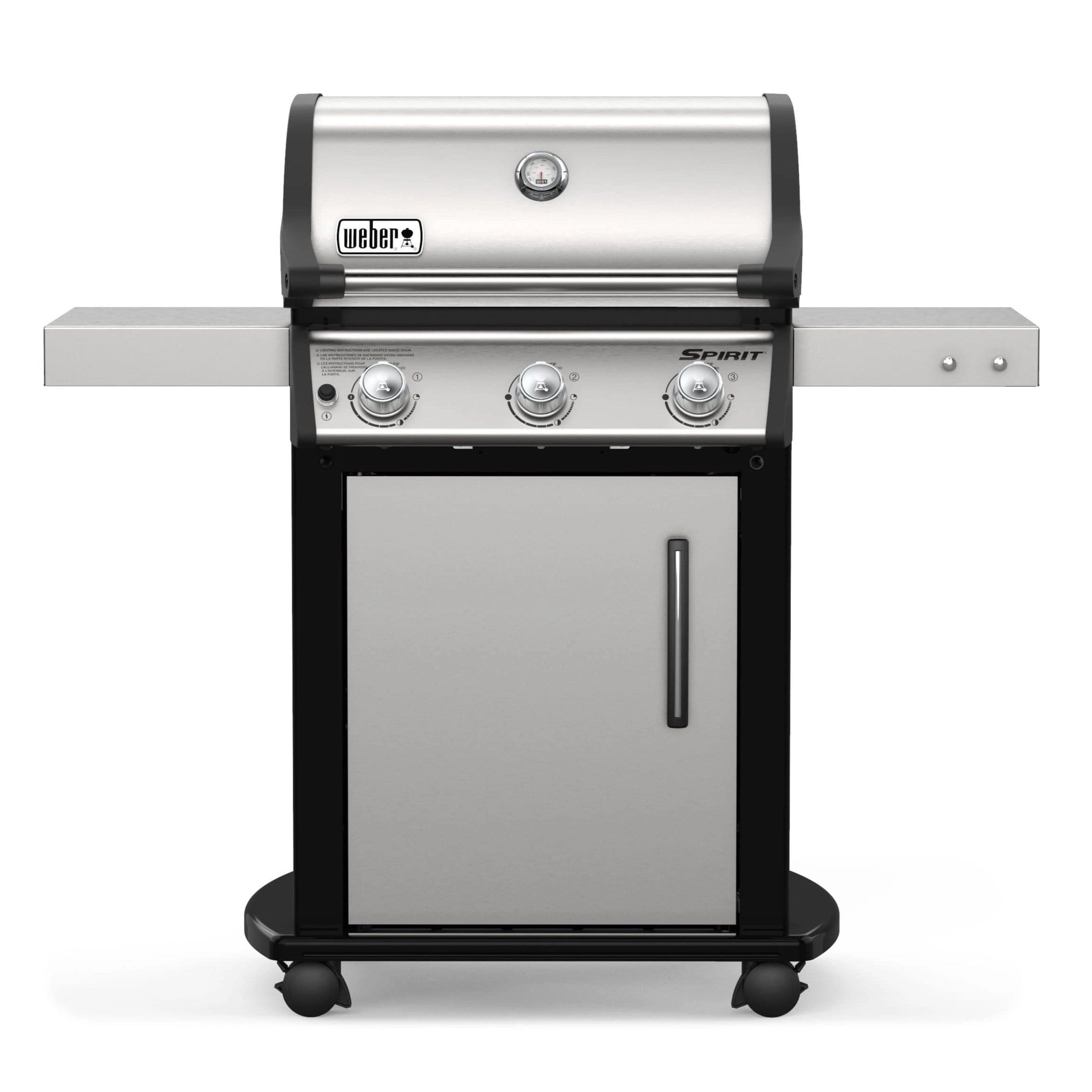 Weber Weber Spirit S-315 3-Burner BBQ in Stainless Steel with Cast-Iron Cooking Grates Propane / Stainless Steel 46502001 Freestanding Gas Grill 077924129827