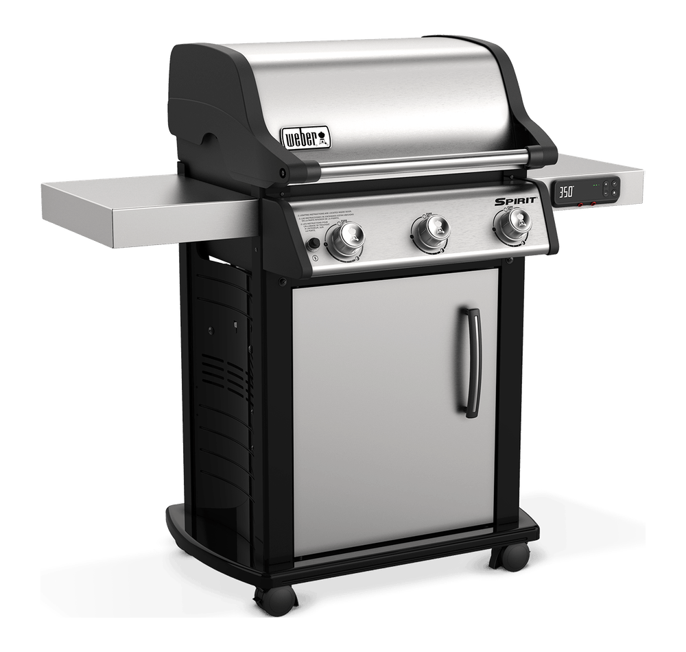 Weber Weber Spirit SX-315 Smart 3-Burner BBQ in Stainless Steel with Cast-Iron Cooking Grates Freestanding Gas Grill