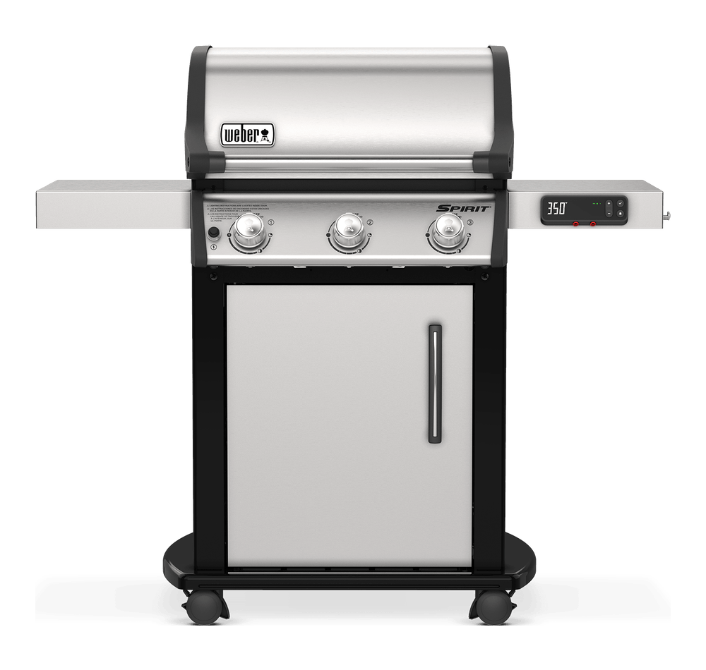Weber Weber Spirit SX-315 Smart 3-Burner BBQ in Stainless Steel with Cast-Iron Cooking Grates Propane / Stainless Steel 46502401 Freestanding Gas Grill 077924160554