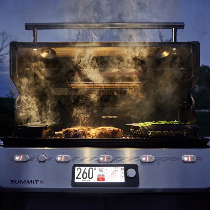 Weber Weber Summit Smart FS38X 5-Burner Gas Grill with Side Burner Freestanding Gas Grill