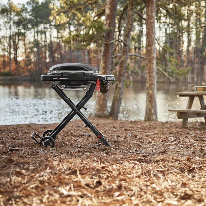 Weber Weber Traveler Compact Portable Gas Grill 1500460 1500460 Portable Gas Grill