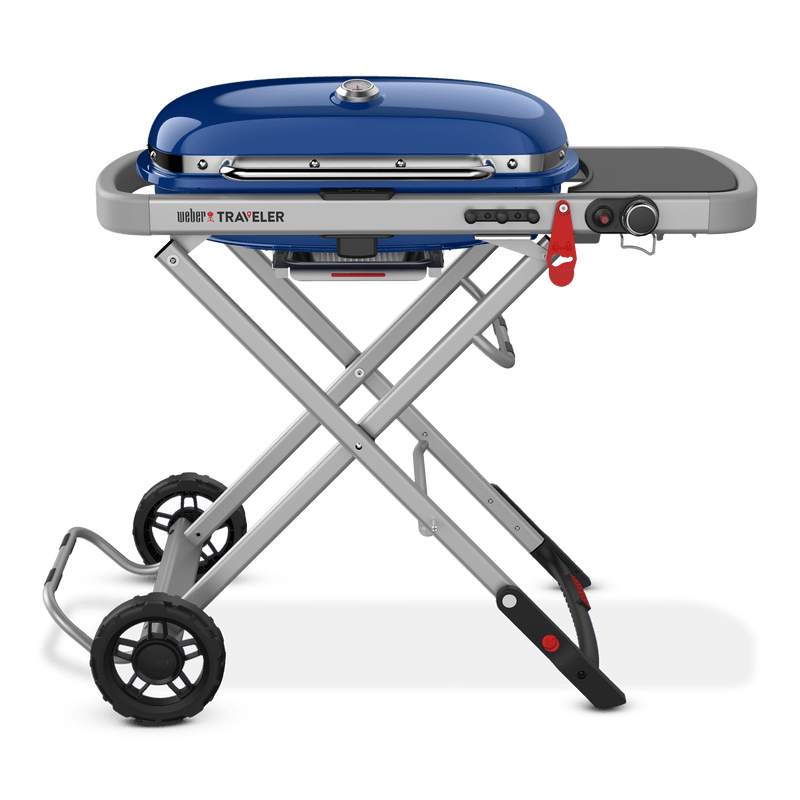 Weber Weber Traveler Portable Propane BBQ Blue / Propane 9020001 Portable Gas Grill 077924192111