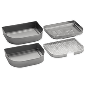 Weber Weber Versatility Expansion Kit Lumin Compact Electric Grill 2x Stainless Steel Warming Dishes, 1x Stainless Steel Steam/Smoke Tray, 1x Steam Smoke Reservoir 6613 6613 Part Other 077924196515