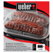 Weber Weber Versatility Expansion Kit Lumin Compact Electric Grill 2x Stainless Steel Warming Dishes, 1x Stainless Steel Steam/Smoke Tray, 1x Steam Smoke Reservoir 6613 6613 Part Other 077924196515