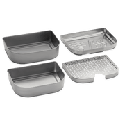 Weber Weber Versatility Expansion Kit Lumin Electric Grill 2x Stainless Steel Warming dishes, 1x Stainless Steel Steam/Smoke Tray, 1x Steam/Smoke Reservoir 6614 6614 Part Other 077924196522