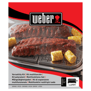 Weber Weber Versatility Expansion Kit Lumin Electric Grill 2x Stainless Steel Warming dishes, 1x Stainless Steel Steam/Smoke Tray, 1x Steam/Smoke Reservoir 6614 6614 Part Other 077924196522