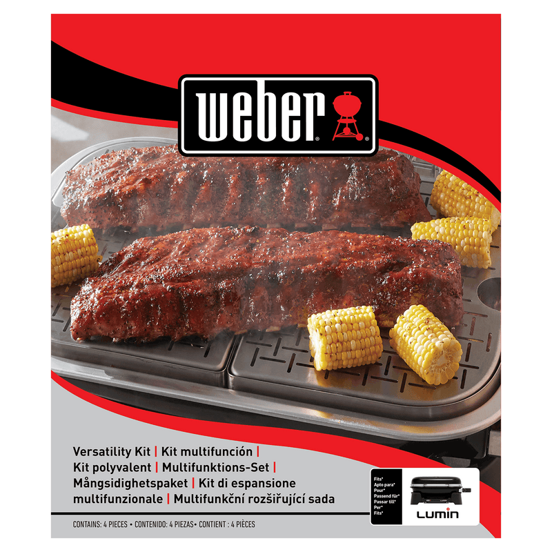 Weber Weber Versatility Expansion Kit Lumin Electric Grill 2x Stainless Steel Warming dishes, 1x Stainless Steel Steam/Smoke Tray, 1x Steam/Smoke Reservoir 6614 6614 Part Other 077924196522