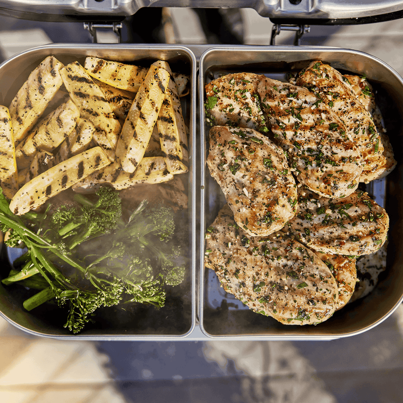 Weber Weber Versatility Expansion Kit Lumin Electric Grill 2x Stainless Steel Warming dishes, 1x Stainless Steel Steam/Smoke Tray, 1x Steam/Smoke Reservoir 6614 6614 Part Other 077924196522