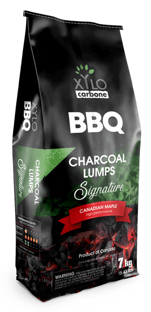 XYLO Carbone Charcoal Lumps Signature Canadian Maple 15 lb Bag