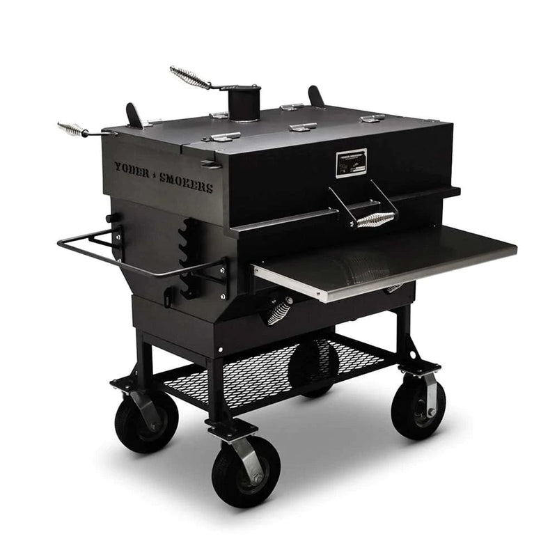 Yoder Chrome Stack Yoder 24x36 Flat-top A45562 — BBQing.com