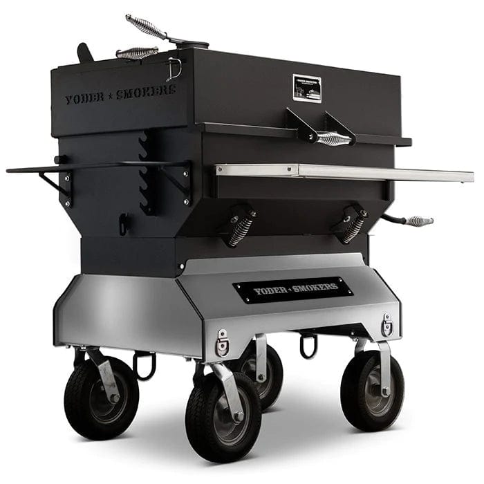Yoder Smokers Yoder 24x36 Flat-top Competition A48641 Charcoal / Stainless Steel A48641 Freestanding Charcoal Grill