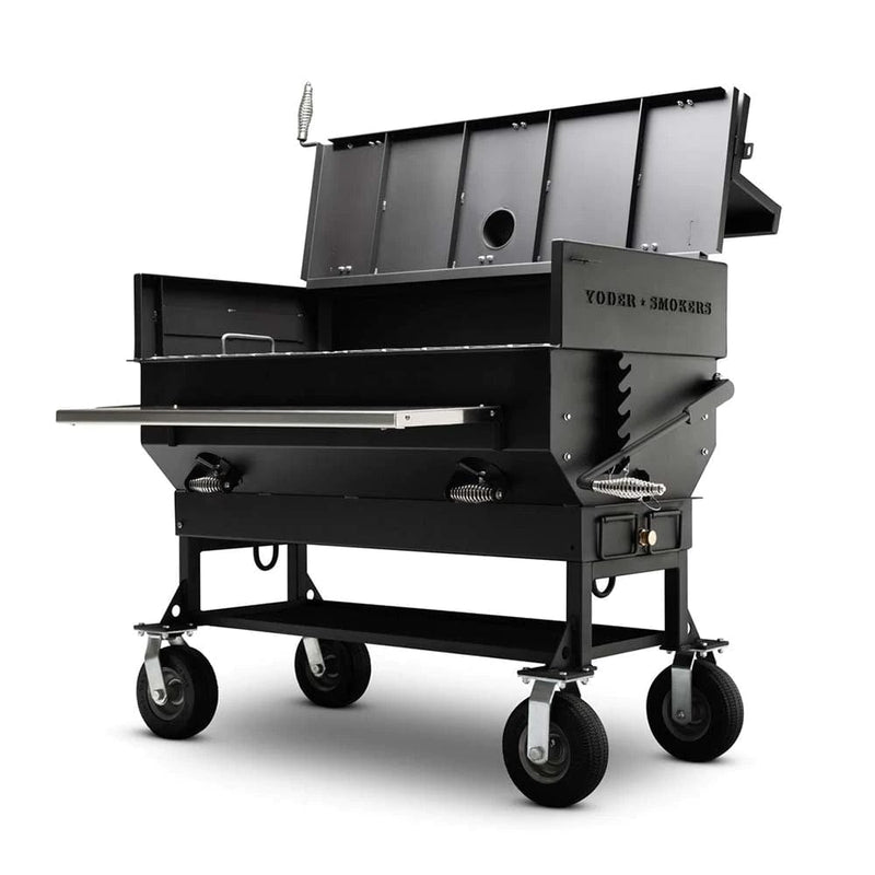 Yoder Smokers Yoder 24x48 Flat-top A45563 Charcoal / Black A45563 Freestanding Charcoal Grill