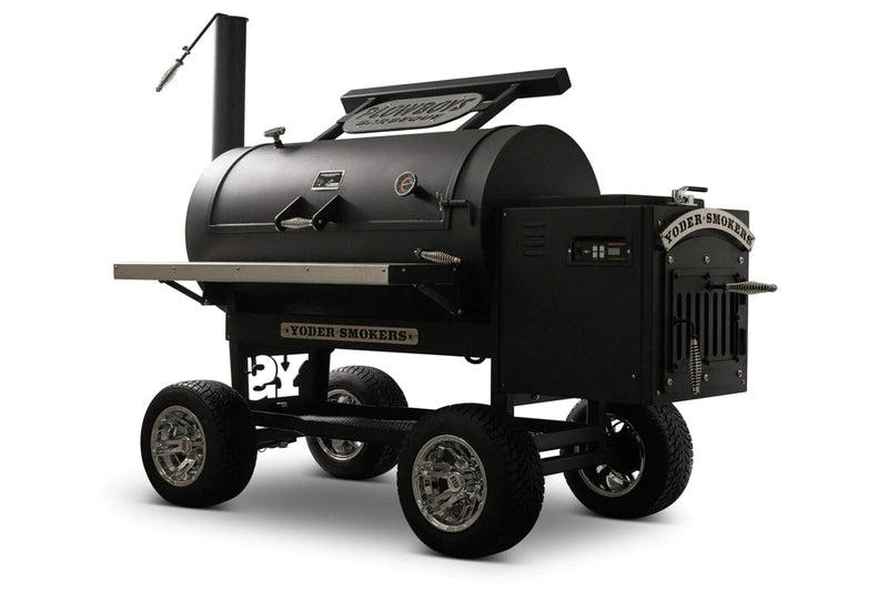 Yoder Smokers Yoder Ys Cimarron Skeleton 9216X44-100 Wood / Black 9216X44-100 Freestanding Pellet Grill