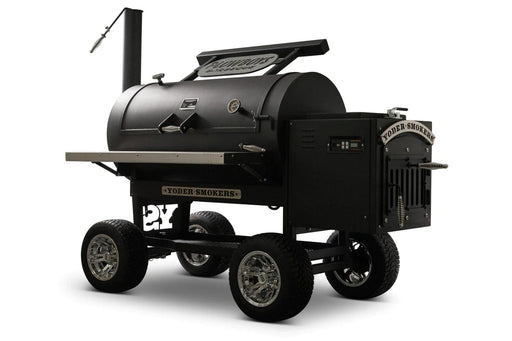 Yoder Smokers Yoder Ys Cimarron Skeleton 9216X44-100 Wood / Black 9216X44-100 Freestanding Pellet Grill
