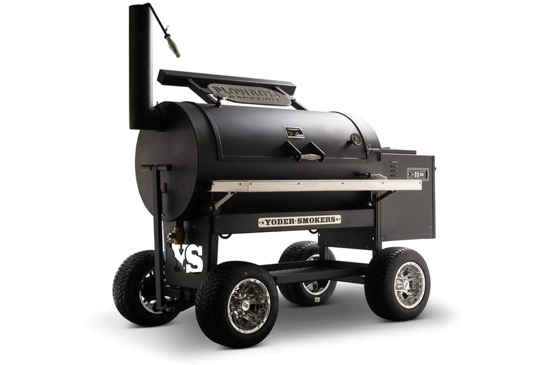 Yoder Smokers Yoder Ys Cimarron Skeleton 9216X44-100 Wood / Black 9216X44-100 Freestanding Pellet Grill