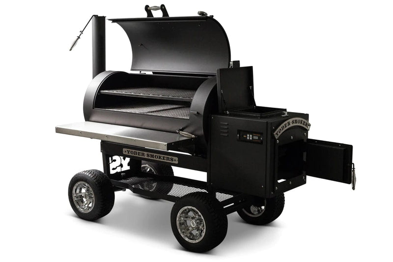 Yoder Smokers Yoder Ys Cimarron Skeleton 9216X44-100 Wood / Black 9216X44-100 Freestanding Pellet Grill