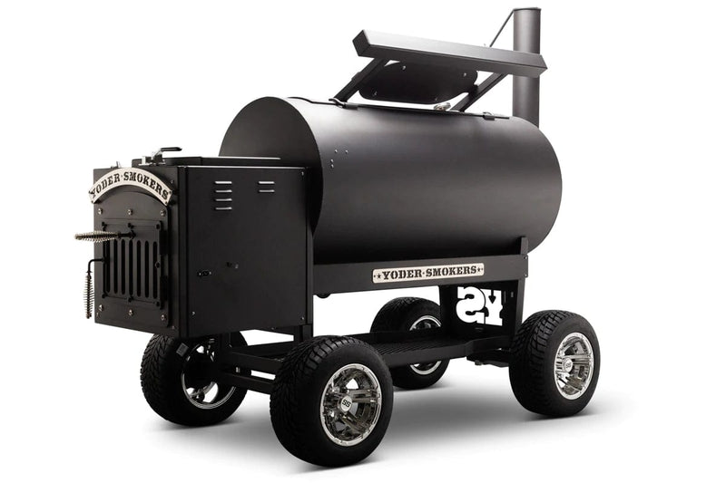 Yoder Smokers Yoder Ys Cimarron Skeleton 9216X44-100 Wood / Black 9216X44-100 Freestanding Pellet Grill