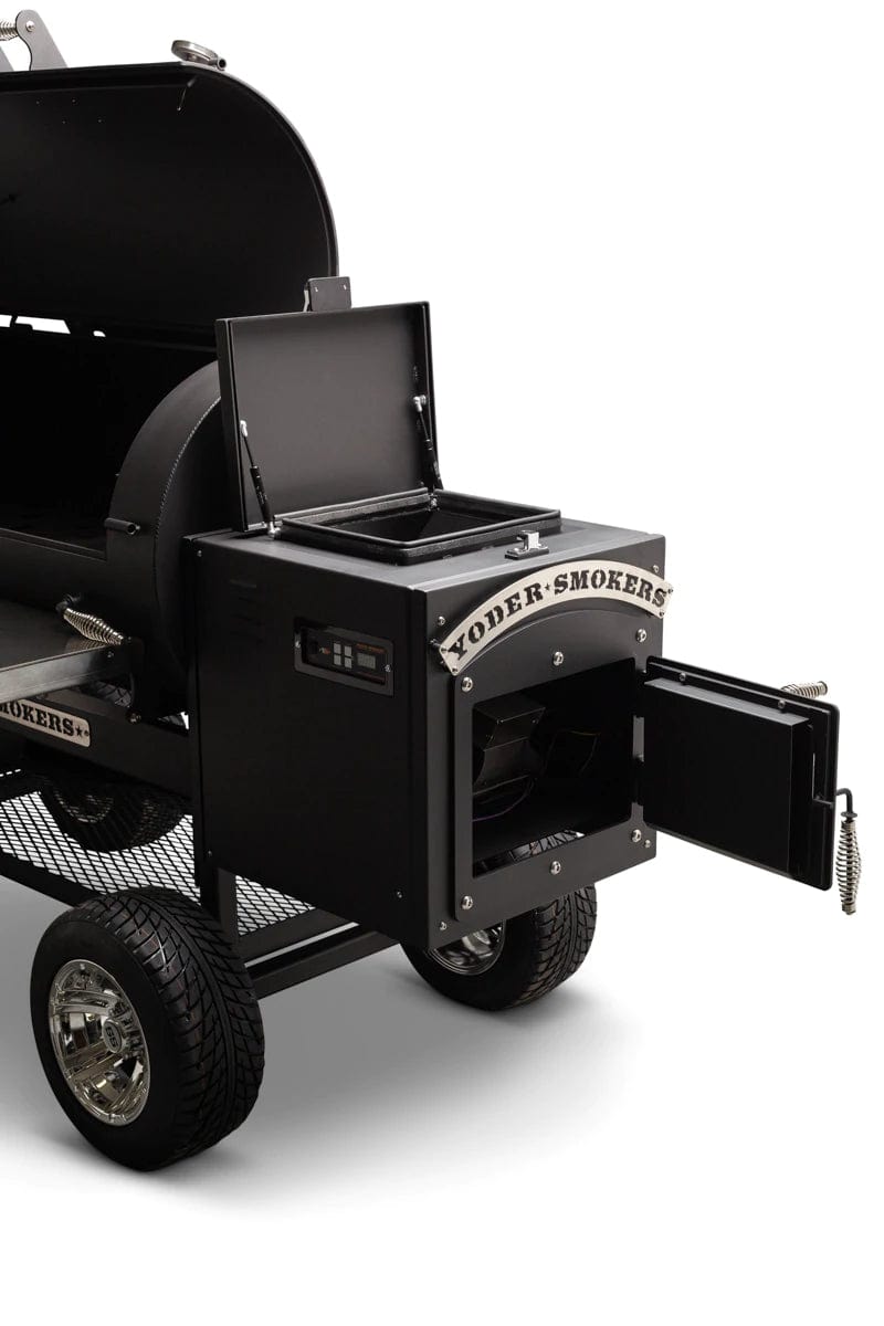 Yoder Smokers Yoder Ys Cimarron Skeleton 9216X44-100 Wood / Black 9216X44-100 Freestanding Pellet Grill