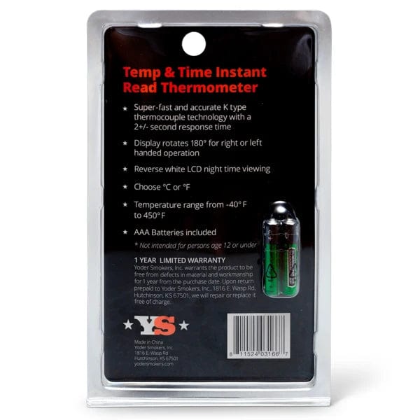 Yoder Thermometer Yoder Ys Instant Read Thermometer 1060-03 — BBQing.com