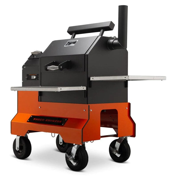 Yoder Smokers Yoder YS480s with Competition Cart Pellet Smoker & Grill with WiFi Orange / Pellet 9412O22-000 Freestanding Pellet Grill