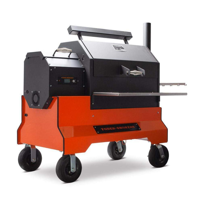 Yoder Smokers Yoder YS640s with Competition Cart Pellet Smoker & Grill with WiFi Orange / Pellet 9612O22-000 Freestanding Pellet Grill