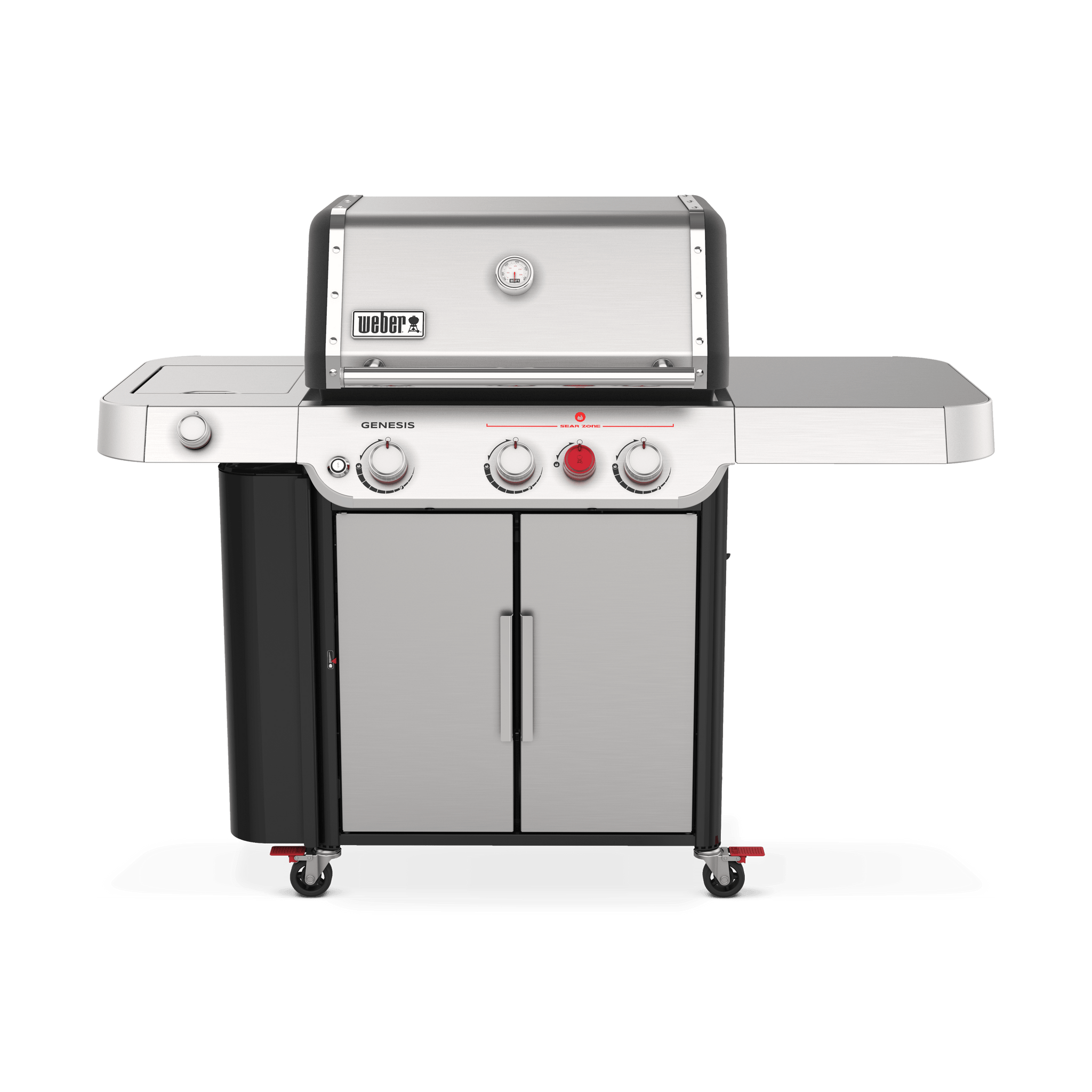 Weber Weber Genesis SE-S-335 3-Burner BBQ in Stainless Steel with Side Burner Propane / Stainless Steel 35403001 Freestanding Gas Grill 077924174667