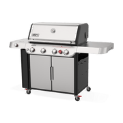 Weber Weber Genesis S-435 4-Burner BBQ in Stainless Steel with Side Burner & Sear Zone Freestanding Gas Grill