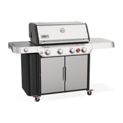 Weber Weber Genesis S-435 4-Burner BBQ in Stainless Steel with Side Burner & Sear Zone Freestanding Gas Grill