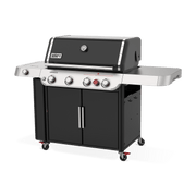 Weber Weber Genesis E-435 4-Burner BBQ in Black with Sear Zone & Side Burner Freestanding Gas Grill