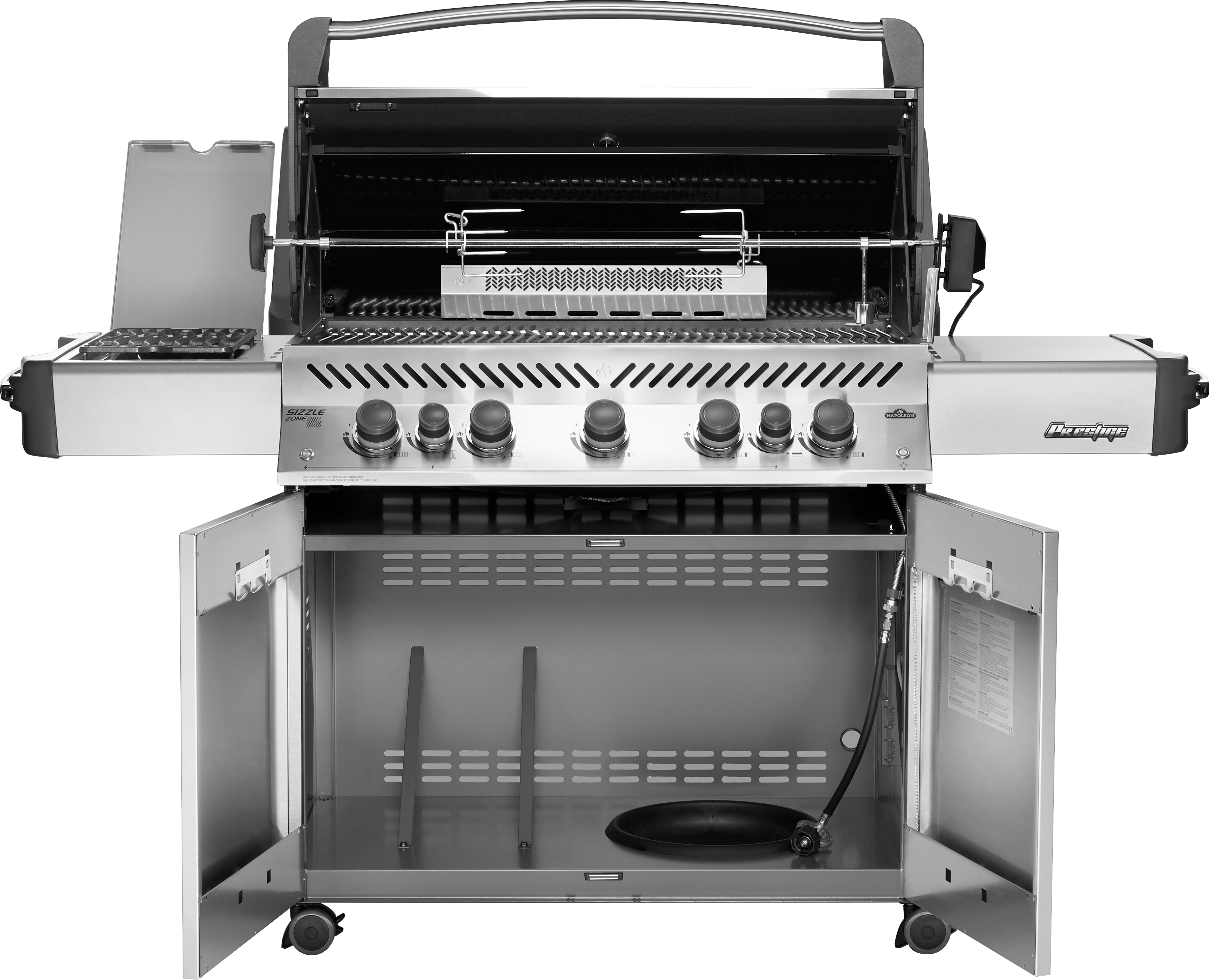 Napoleon Napoleon Prestige 665 RSIB BBQ with Infrared Side & Rear Burners P665RSIB Freestanding Gas Grill