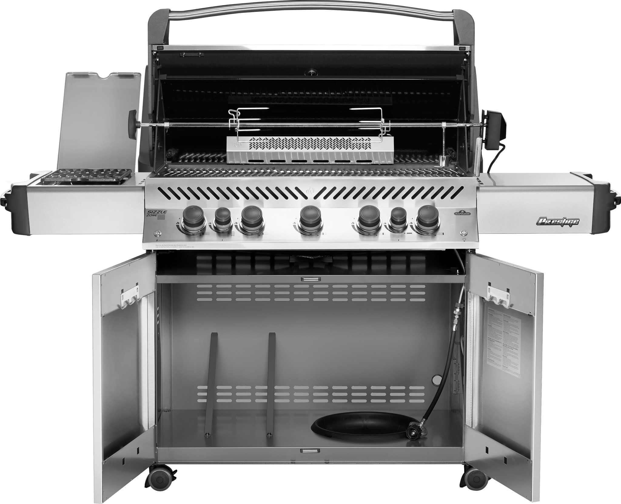 Napoleon Napoleon Prestige 665 RSIB BBQ with Infrared Side & Rear Burners P665RSIB Freestanding Gas Grill